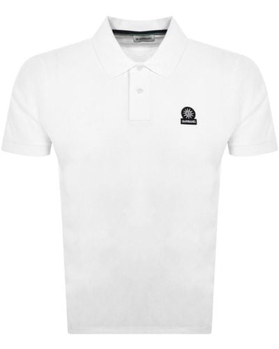 Sandbanks Badge Logo Polo T Shirt - White