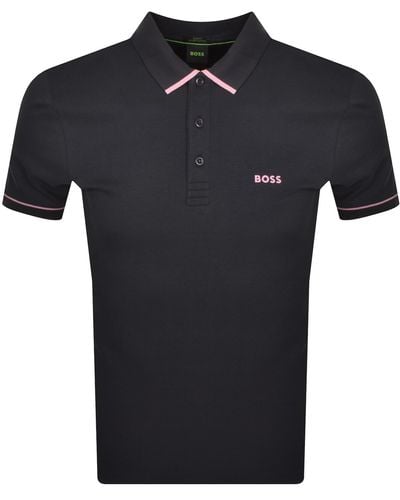 BOSS Boss Paule Polo T Shirt - Black