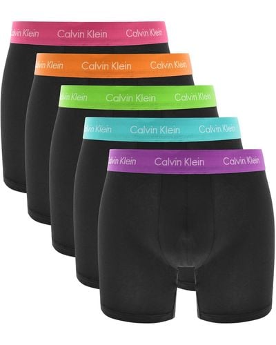 Calvin Klein Underwear 5 Pack Boxer Briefs - Green