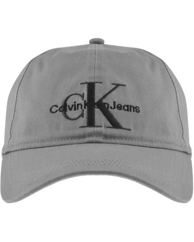 Calvin Klein Jeans Monogram Logo Cap - Grey