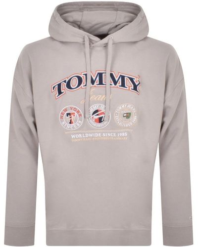 Tommy Hilfiger Skater Luxe Hoodie - Grey
