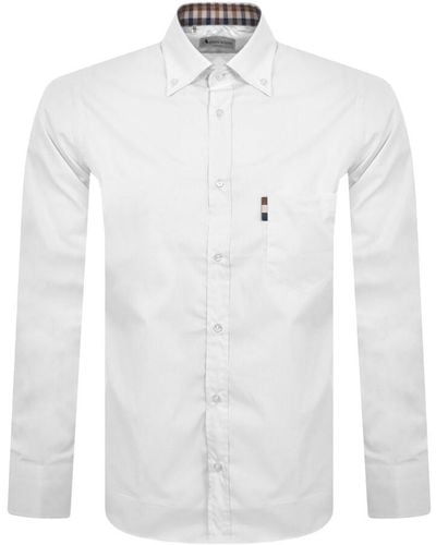 Aquascutum London Long Sleeve Shirt - White