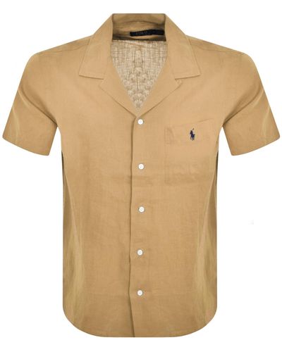 Ralph Lauren Short Sleeve Shirt - Natural