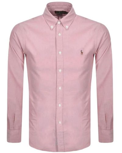 Ralph Lauren Slim Fit Oxford Shirt - Pink