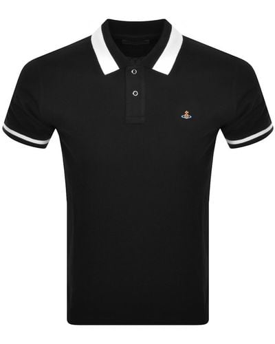 Vivienne Westwood Logo Polo T Shirt - Black