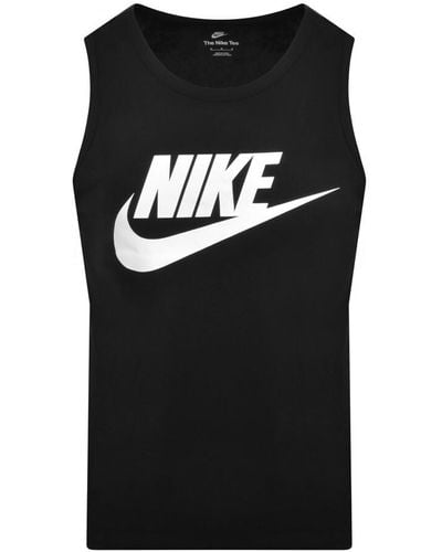 Nike Futura Icon Logo Vest T Shirt - Black