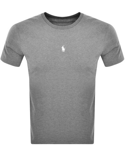 Ralph Lauren Crew Neck Logo T Shirt - Gray