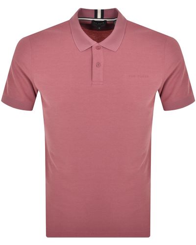 Ted Baker Karty Polo T Shirt - Pink