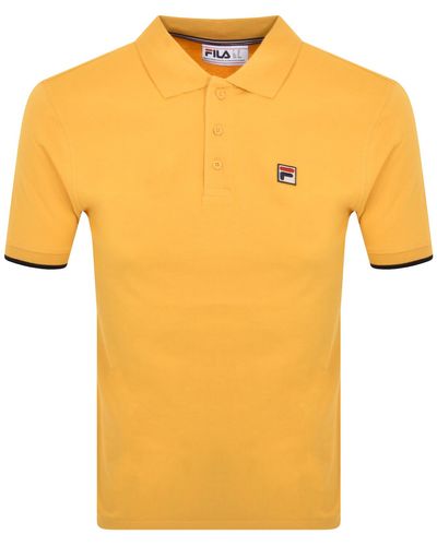 Fila Tipped Rib Basic Polo T Shirt - Orange