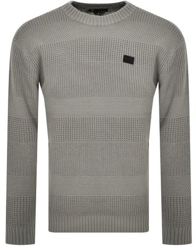 G-Star RAW Raw Hori Structure Knit Sweater - Gray