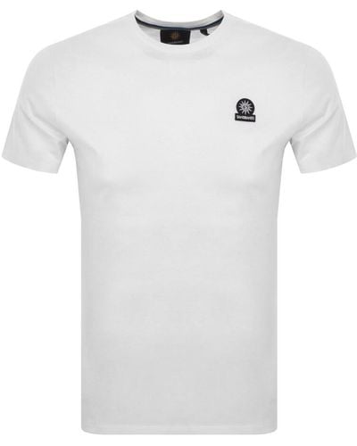 Sandbanks Badge Logo T Shirt - White