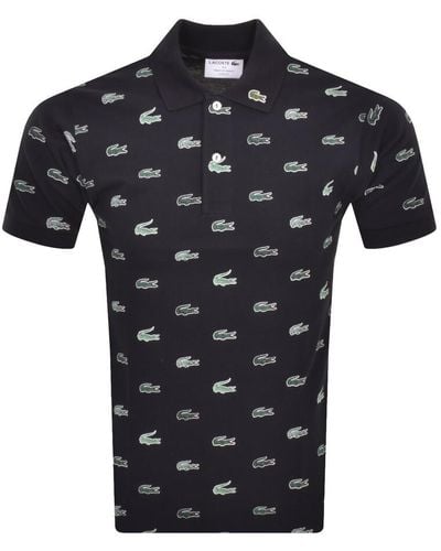 Lacoste Short Sleeved Polo T Shirt - Black