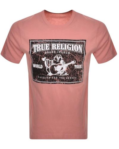 Buy True Religion Men's Short Sleeve Stud Embellished Immortal Tee, Washed  Black, XXXL at