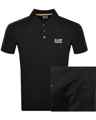 EA7 Emporio Armani Short Sleeved Polo Shirt - Black