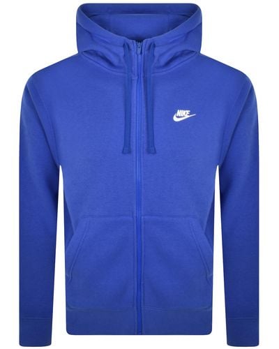 Nike Club Logo Full Zip Hoodie - Blue