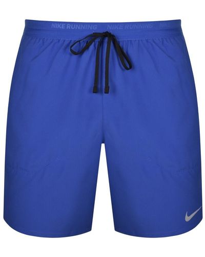 Nike Training Stride 2 In 1 Running Shorts - Blue