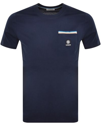 Sandbanks Badge Pocket T Shirt - Blue