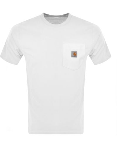 Carhartt Pocket Short Sleeved T Shirt - White