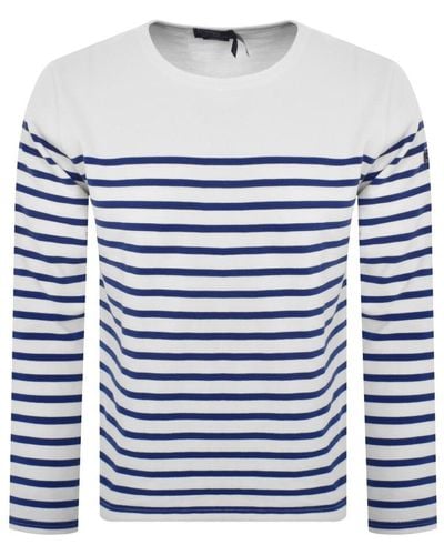 Ralph Lauren Long Sleeved Striped T Shirt - Blue
