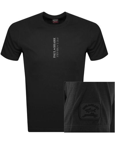 Paul & Shark Paul And Shark Short Sleeved Logo T Shirt - Black
