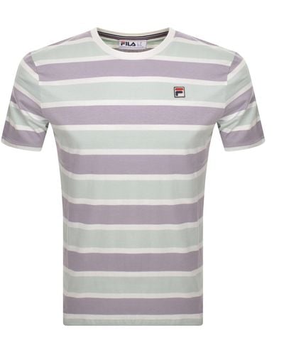Fila Yarn Dye Stripe T Shirt - Gray