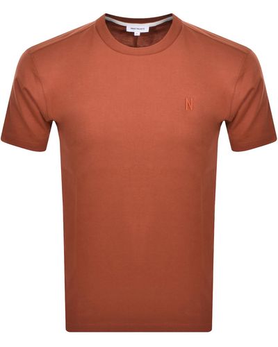 Norse Projects Logo T Shirt - Orange