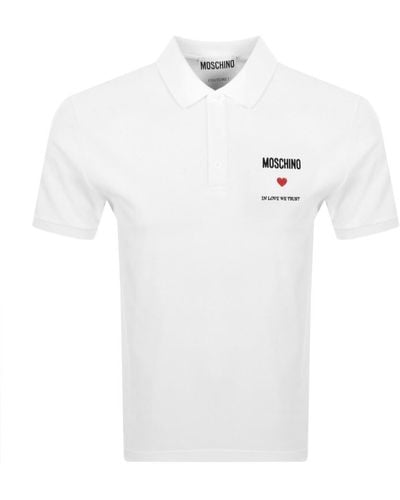 Moschino Logo Polo - White