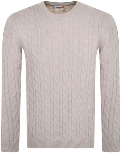 Timberland Cable Knit Jumper - Grey