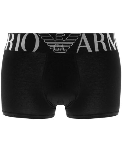 Armani Emporio Underwear Stretch Trunks - Black