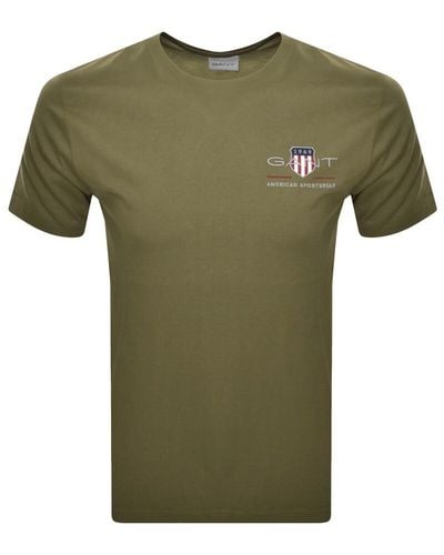 GANT Original Archive Crest T Shirt - Green