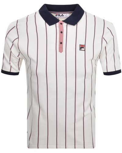 Fila Classic Stripe Polo T Shirt - Grey