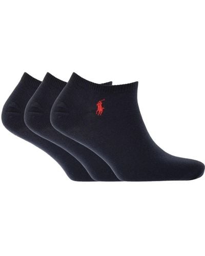 Ralph Lauren 3 Pack Sneaker Socks - Blue
