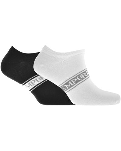 Armani Emporio 2 Pack Socks - Black