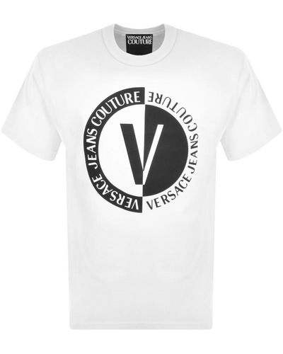 Versace Couture Logo T Shirt - White