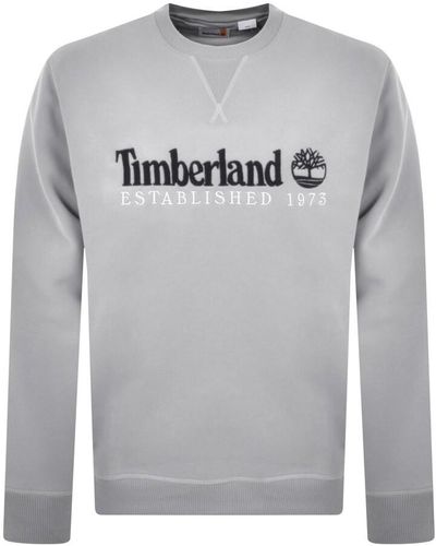 Timberland Logo Crew Neck Sweatshirt - Grey