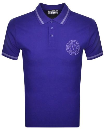 Versace Couture Polo T Shirt - Blue