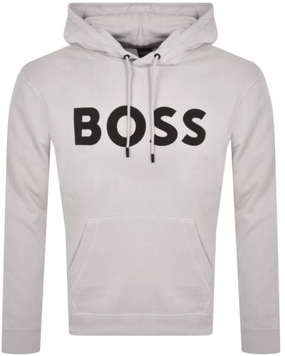 BOSS Boss We Basic Logo Hoodie - Gray