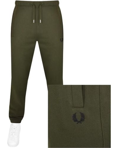 Fred Perry Loopback jogging Bottoms In - Green