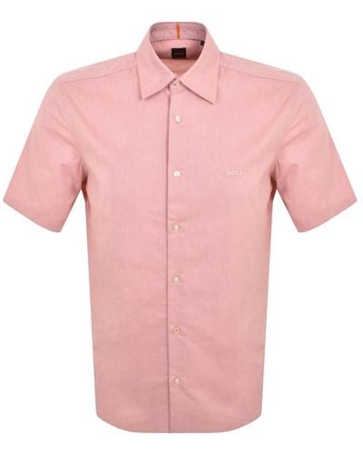 BOSS Boss Rash 2 Short Sleeved Shirt - Pink
