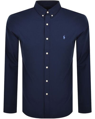 Ralph Lauren Long Sleeve Slim Fit Shirt - Blue