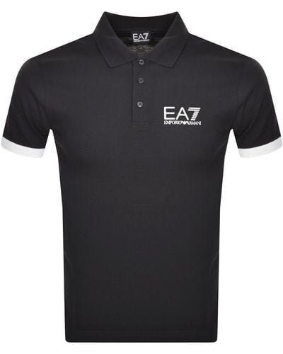EA7 Emporio Armani Polo T Shirt - Black