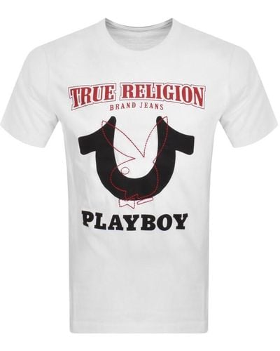 True Religion X Playboy T Shirt - White