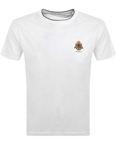 Hackett Logo T Shirt - White