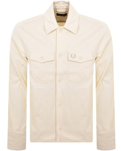 Fred Perry Bedford Corduroy Overshirt - White