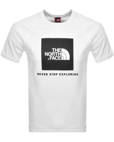 The North Face Raglan Redbox T Shirt - White