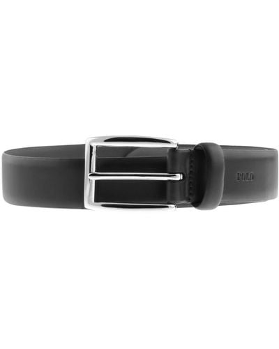 Ralph Lauren Harness Leather Belt - Black
