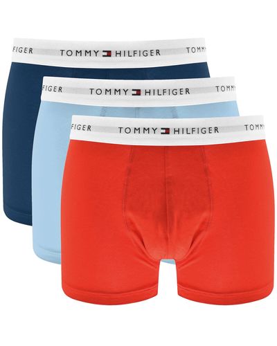 Tommy Hilfiger Underwear 3 Pack Trunks - Red