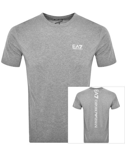 EA7 Emporio Armani Logo T Shirt - Gray