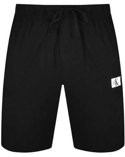 Calvin Klein Lounge Jersey Shorts - Black