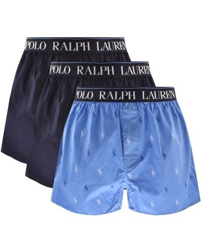 Ralph Lauren Underwear 3 Pack Boxers - Blue